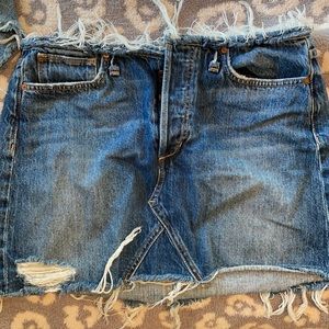 Joe’s Jeans Frayed Denim Skirt